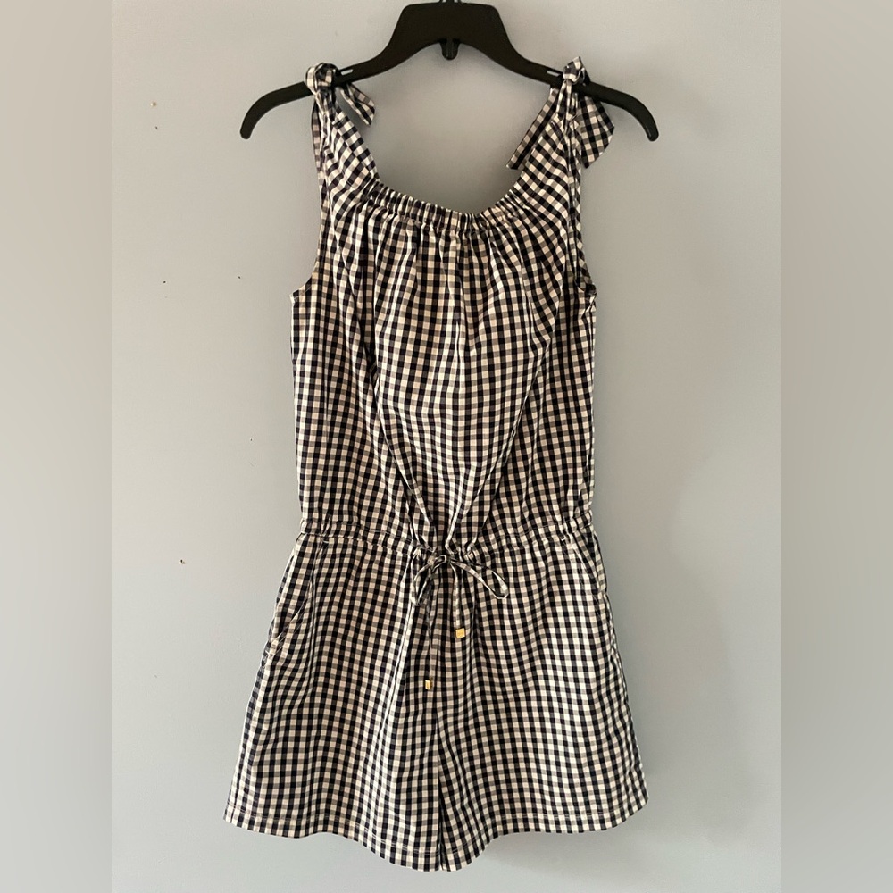 Tory Burch Gingham Check Romper